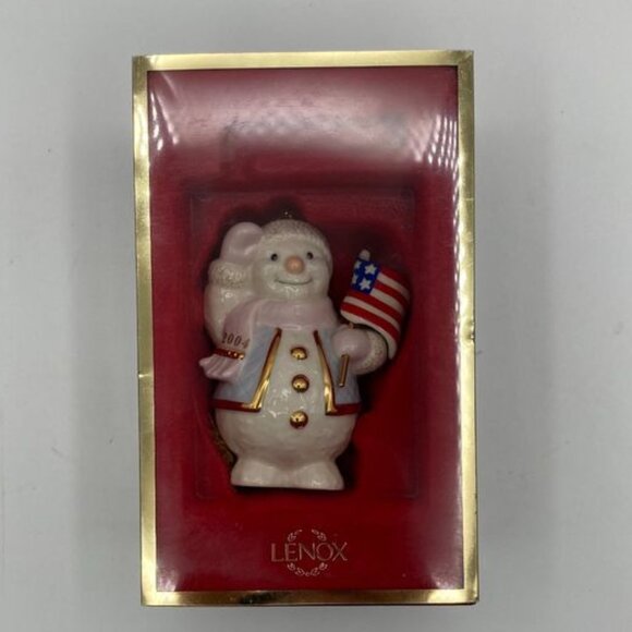 Vintage Lenox Patriotic Christmas Ornament NEW 4th of July Independence Day 2004 - Picture 1 of 8